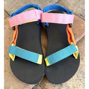 Teva Kids Girls 1 Sandals Multicolor Strap Breathable Water Resist Summer Shoes